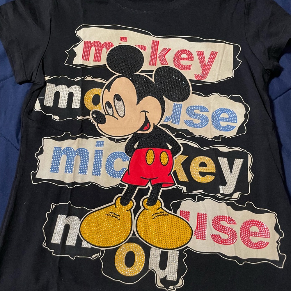 Disney Mickey Mouse Short Sleeve Tee - Black, Red, Yellow, Blue